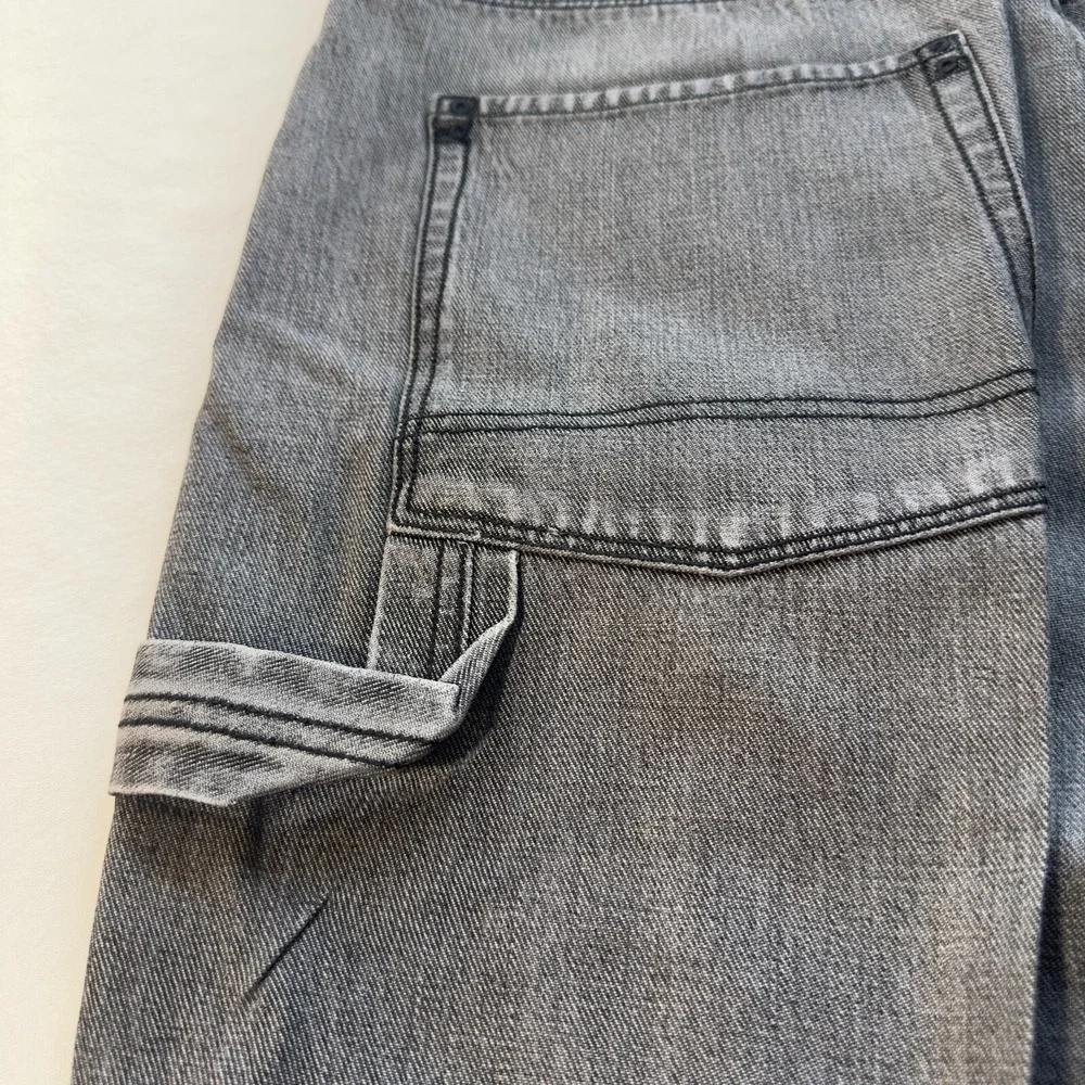 Ecko Unltd Carpenter Jeans Mens 34 Gray Foundry Denim Foundry Relaxed Streetwear